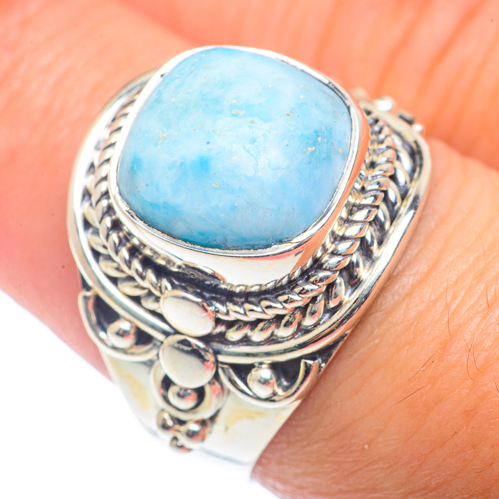 Larimar Rings handcrafted by Ana Silver Co - RING72677