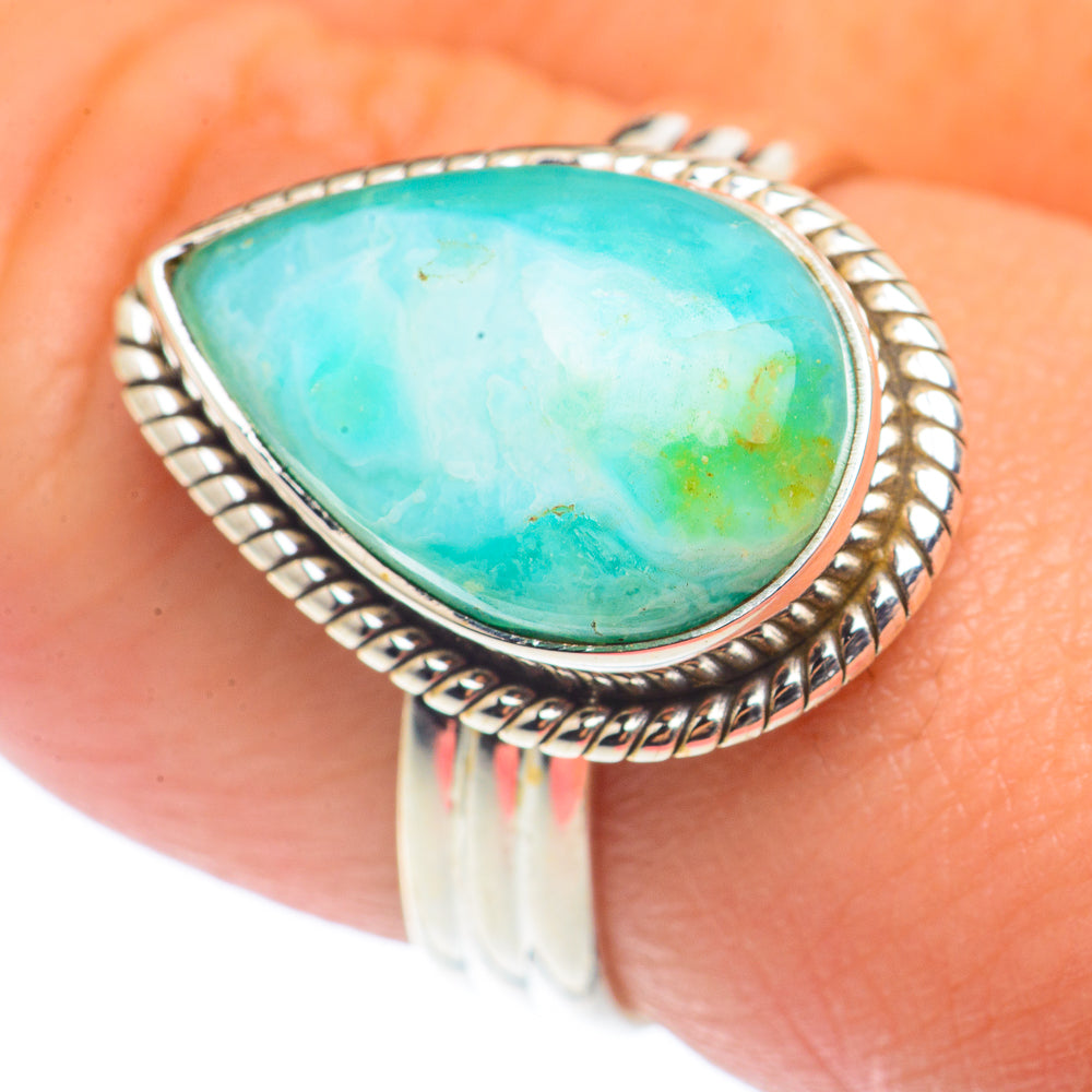 Peruvian Opal Rings handcrafted by Ana Silver Co - RING72678