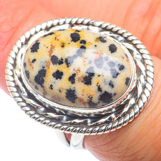 Dalmatian Jasper Rings handcrafted by Ana Silver Co - RING72685
