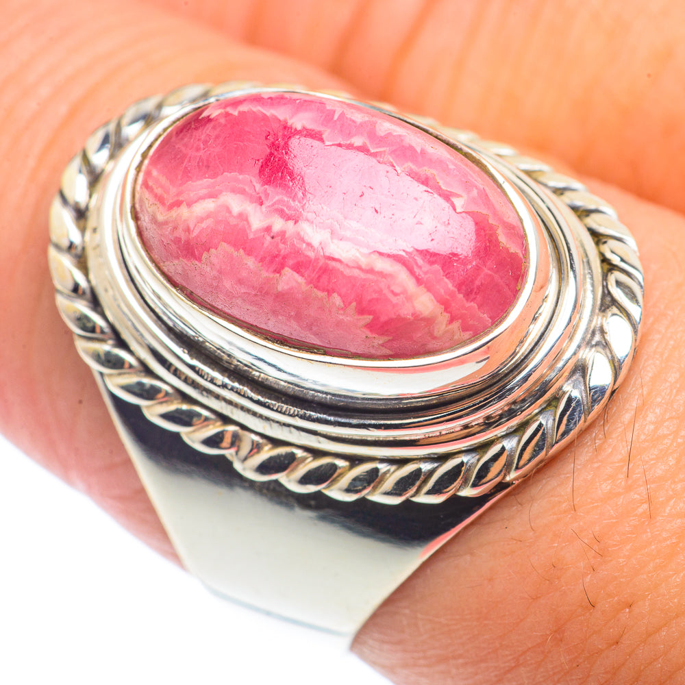 Rhodochrosite Rings handcrafted by Ana Silver Co - RING72692