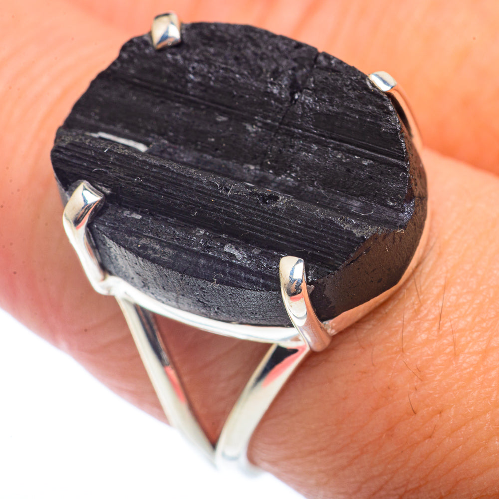 Black Tourmaline Rings handcrafted by Ana Silver Co - RING72698