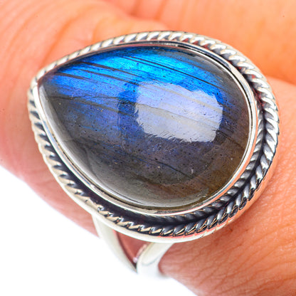 Labradorite Rings handcrafted by Ana Silver Co - RING72707