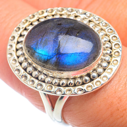 Labradorite Rings handcrafted by Ana Silver Co - RING72712