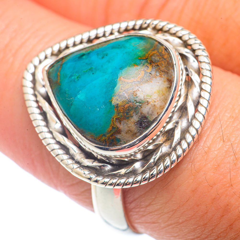 Peruvian Opal Rings handcrafted by Ana Silver Co - RING72713