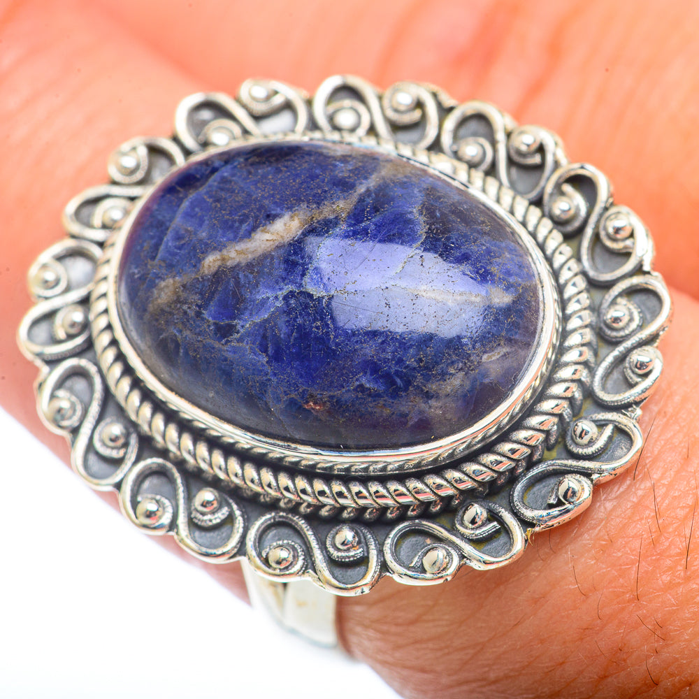 Sodalite Rings handcrafted by Ana Silver Co - RING72720