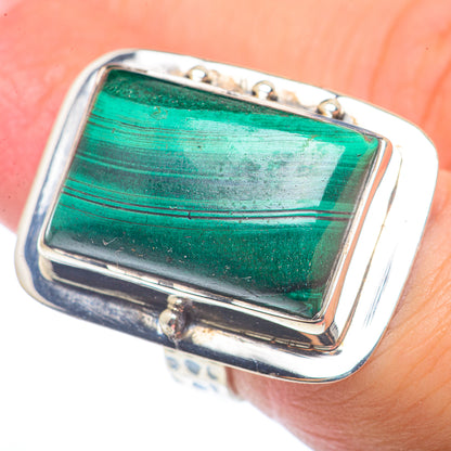 Malachite Rings handcrafted by Ana Silver Co - RING72724