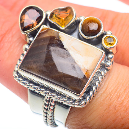 Peanut Wood Jasper Rings handcrafted by Ana Silver Co - RING72727