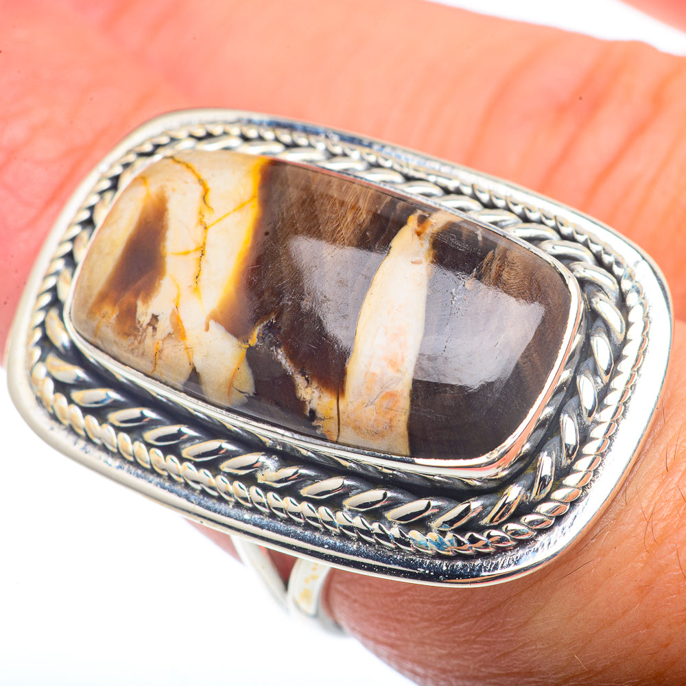 Peanut Wood Jasper Rings handcrafted by Ana Silver Co - RING72728