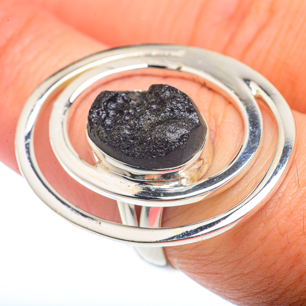 Tektite Rings handcrafted by Ana Silver Co - RING72741