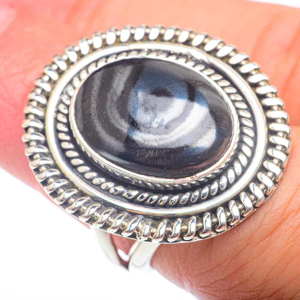 Psilomelane Rings handcrafted by Ana Silver Co - RING72742