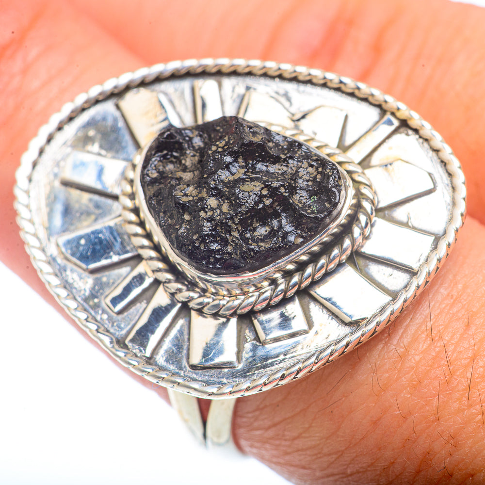 Tektite Rings handcrafted by Ana Silver Co - RING72743