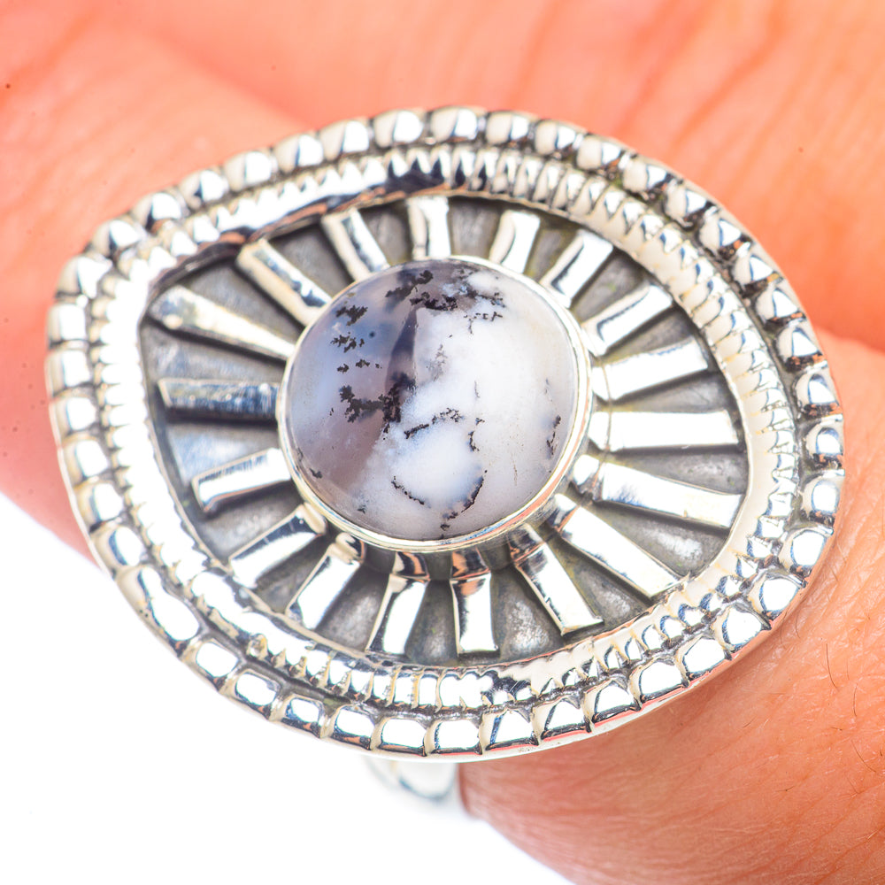 Dendritic Opal Rings handcrafted by Ana Silver Co - RING72748