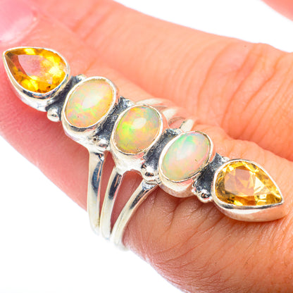 Ethiopian Opal Rings handcrafted by Ana Silver Co - RING72753