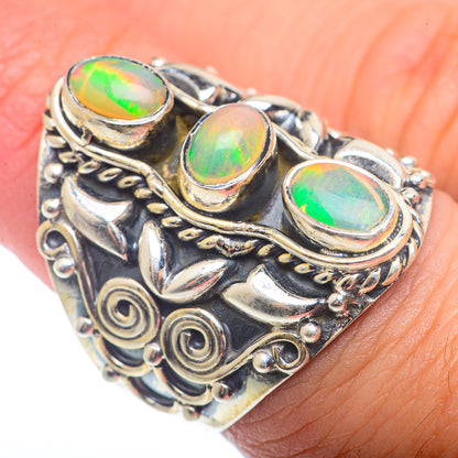 Ethiopian Opal Rings handcrafted by Ana Silver Co - RING72754