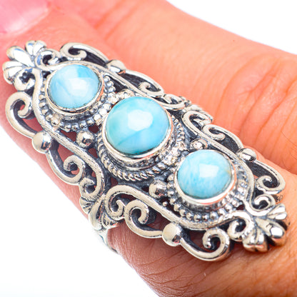 Larimar Rings handcrafted by Ana Silver Co - RING72758