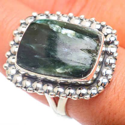 Seraphinite Rings handcrafted by Ana Silver Co - RING72762