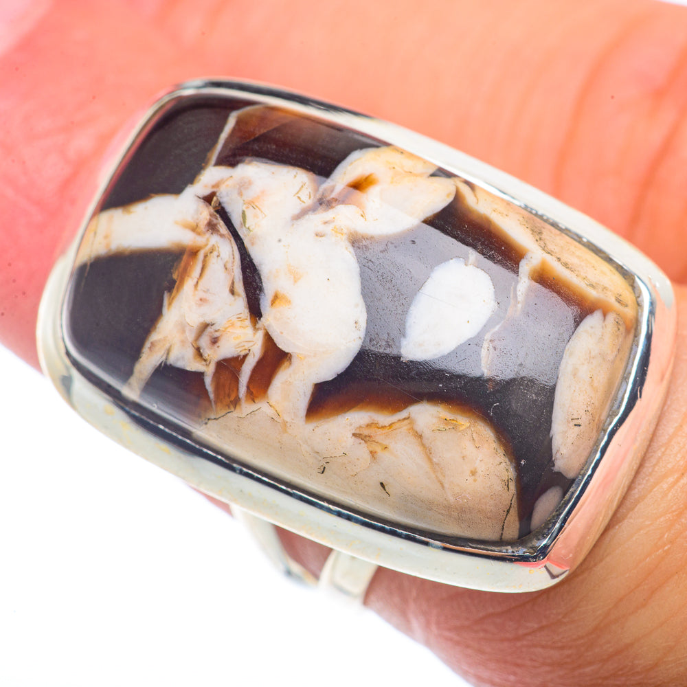 Peanut Wood Jasper Rings handcrafted by Ana Silver Co - RING72765
