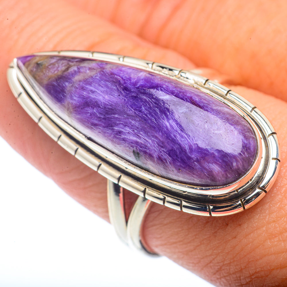 Charoite Rings handcrafted by Ana Silver Co - RING72773