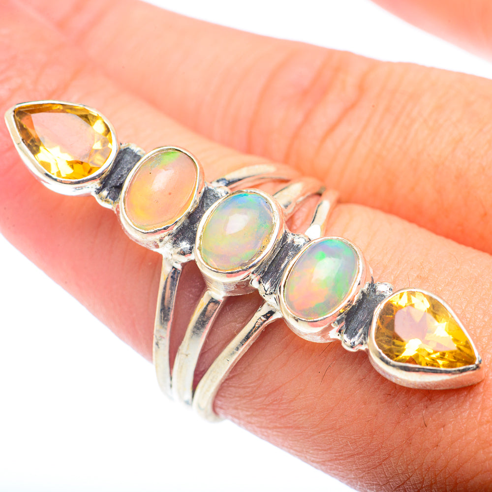 Ethiopian Opal Rings handcrafted by Ana Silver Co - RING72785