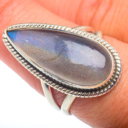 Labradorite Rings handcrafted by Ana Silver Co - RING72789