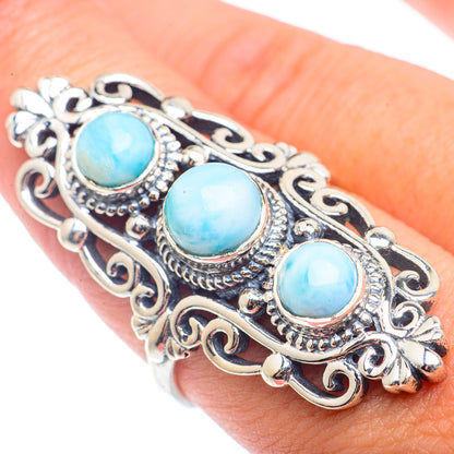 Larimar Rings handcrafted by Ana Silver Co - RING72790