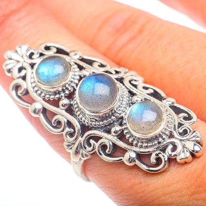 Labradorite Rings handcrafted by Ana Silver Co - RING72793