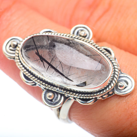 Tourmalinated Quartz Rings handcrafted by Ana Silver Co - RING72796