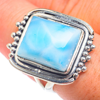 Larimar Rings handcrafted by Ana Silver Co - RING72802