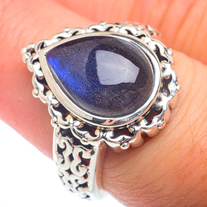 Labradorite Rings handcrafted by Ana Silver Co - RING72809