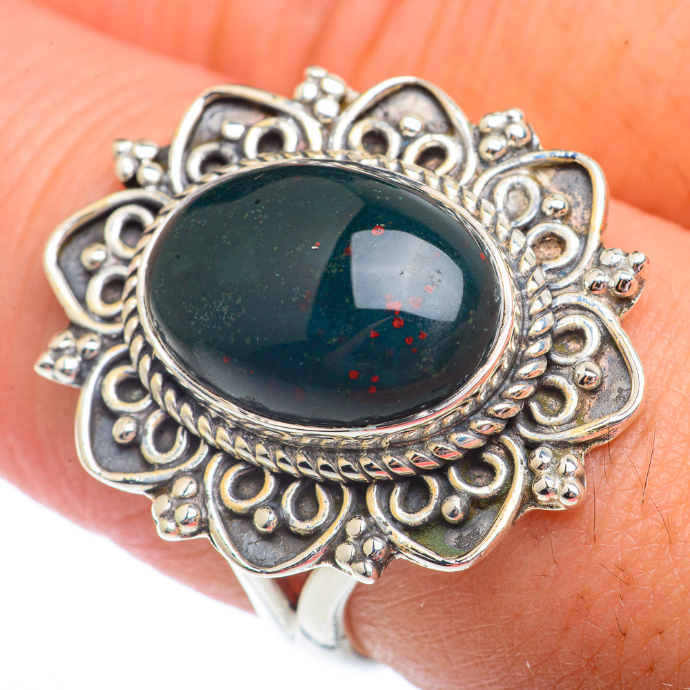 Bloodstone Rings handcrafted by Ana Silver Co - RING72811