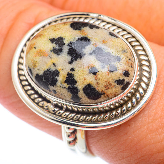 Dalmatian Jasper Rings handcrafted by Ana Silver Co - RING72815