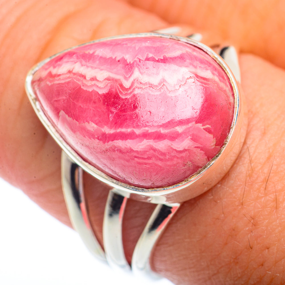 Rhodochrosite Rings handcrafted by Ana Silver Co - RING72820