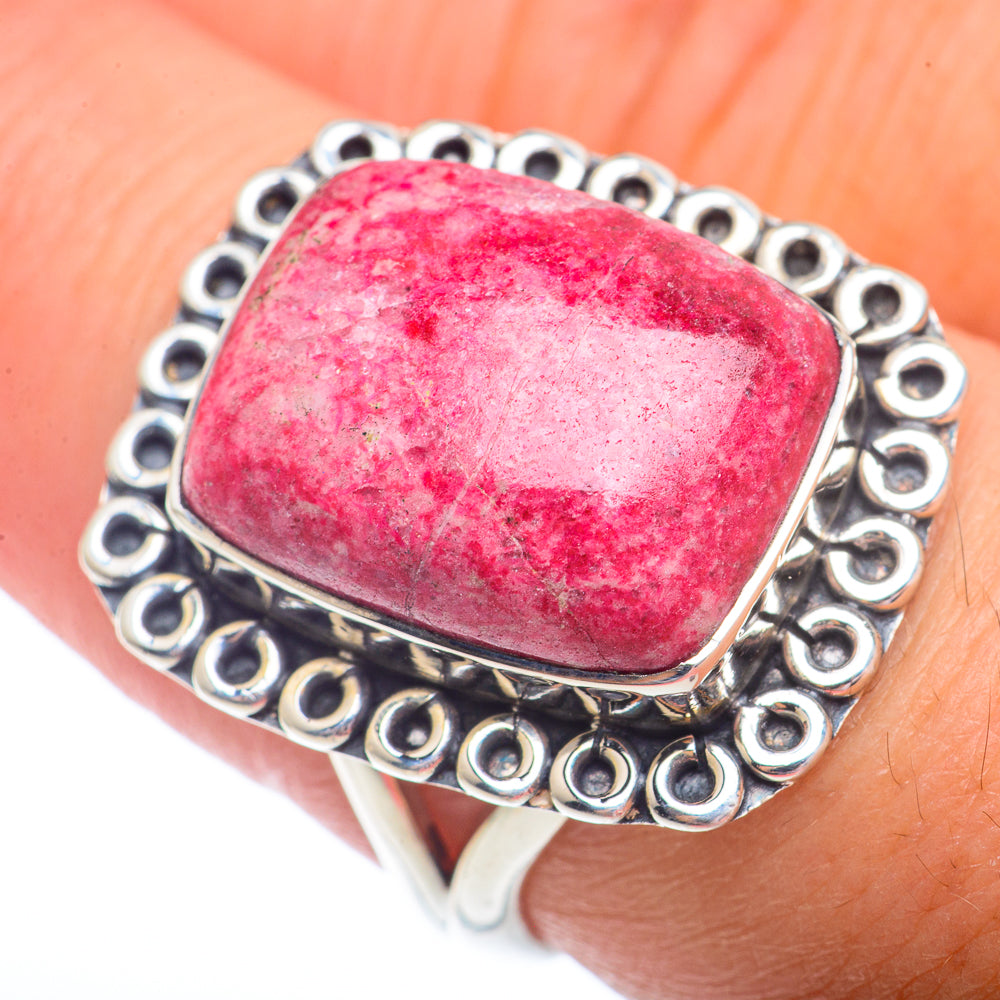 Thulite Rings handcrafted by Ana Silver Co - RING72822