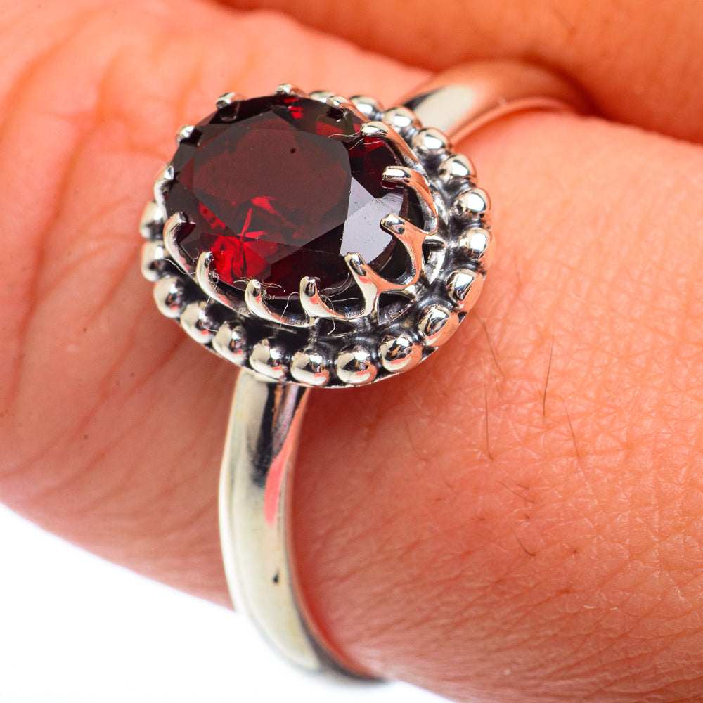 Garnet Rings handcrafted by Ana Silver Co - RING72824
