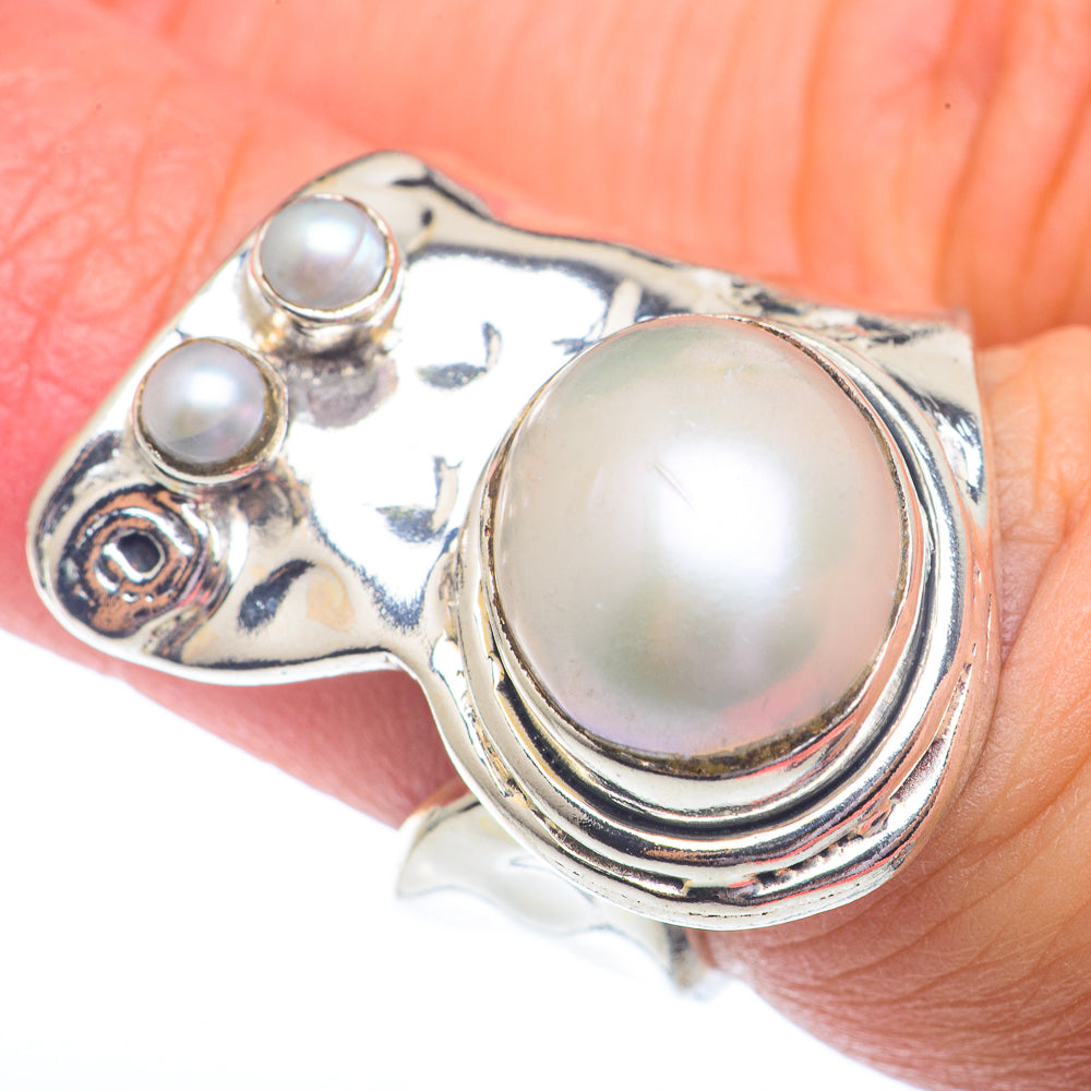 Cultured Pearl Rings handcrafted by Ana Silver Co - RING72834