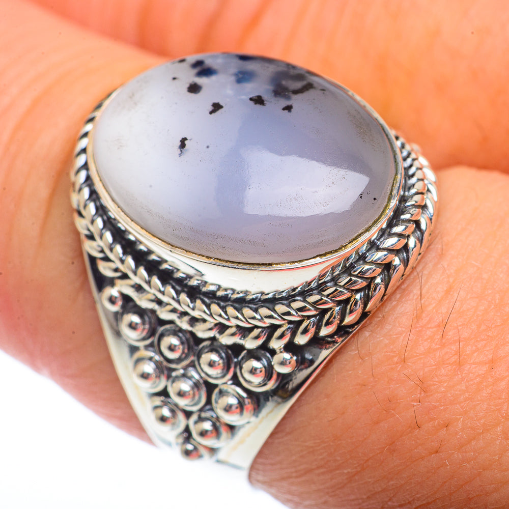 Dendritic Opal Rings handcrafted by Ana Silver Co - RING72837