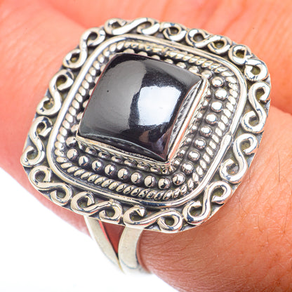 Hematite Rings handcrafted by Ana Silver Co - RING72842