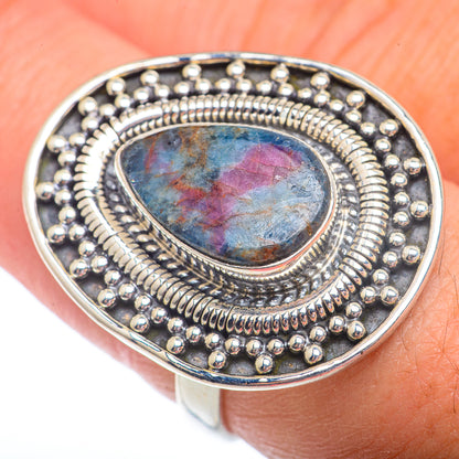 Ruby Fuchsite Rings handcrafted by Ana Silver Co - RING72846