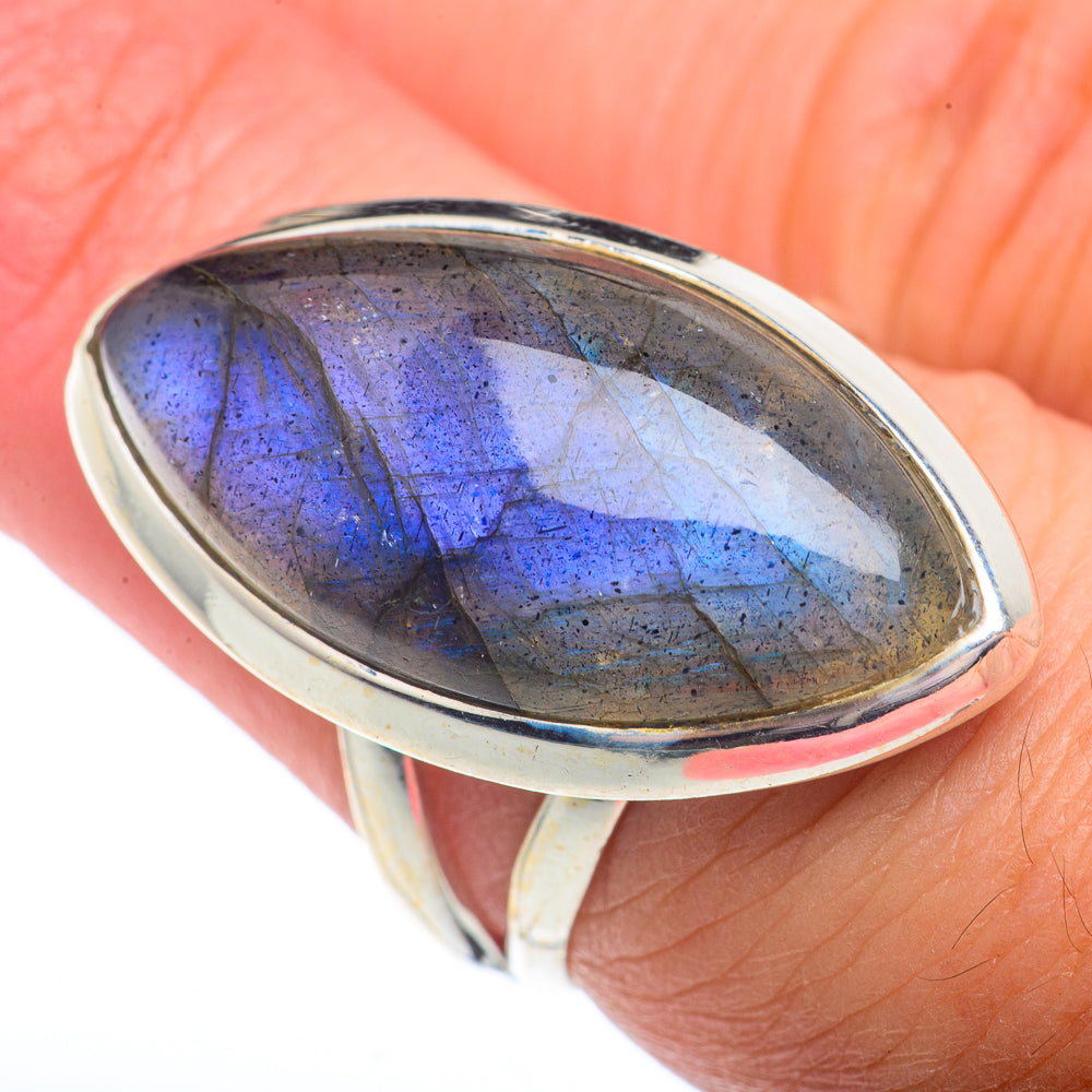 Labradorite Rings handcrafted by Ana Silver Co - RING72848