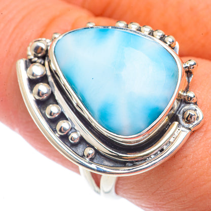 Larimar Rings handcrafted by Ana Silver Co - RING72850