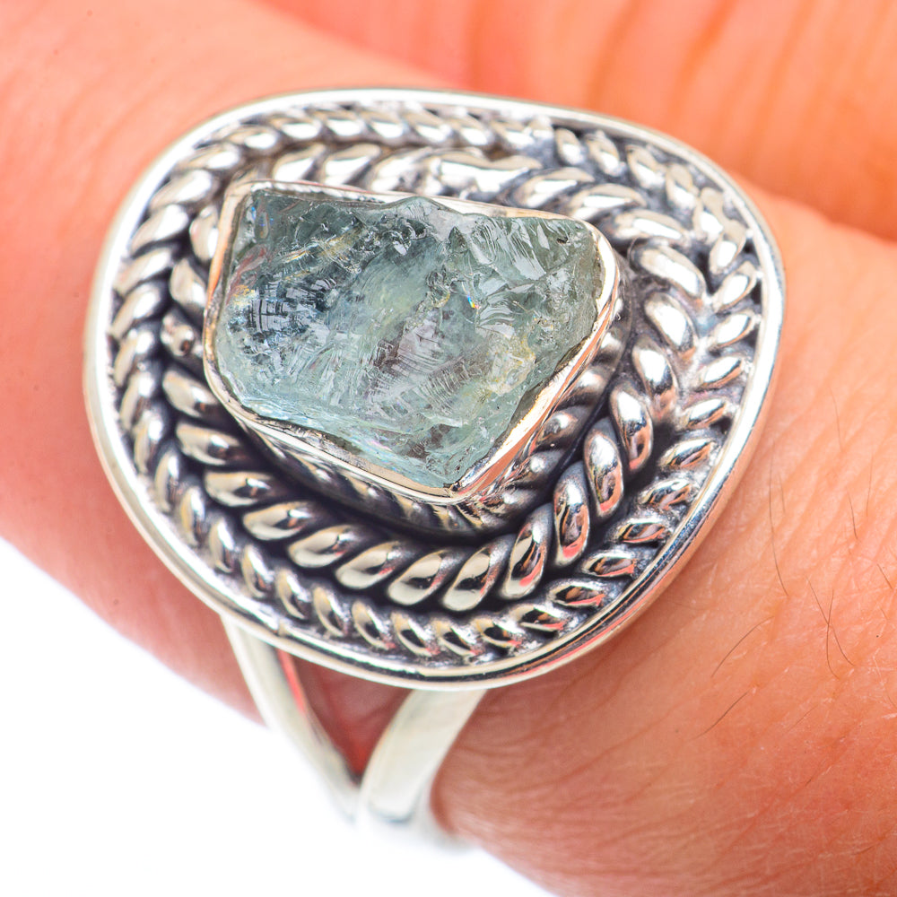 Aquamarine Rings handcrafted by Ana Silver Co - RING72851