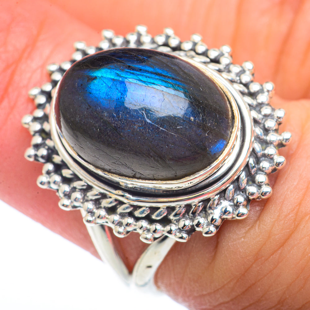 Labradorite Rings handcrafted by Ana Silver Co - RING72853