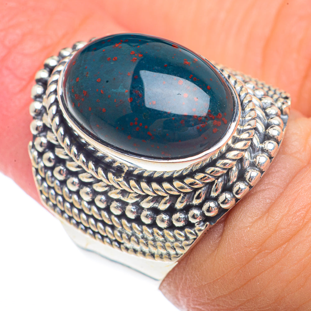 Bloodstone Rings handcrafted by Ana Silver Co - RING72854