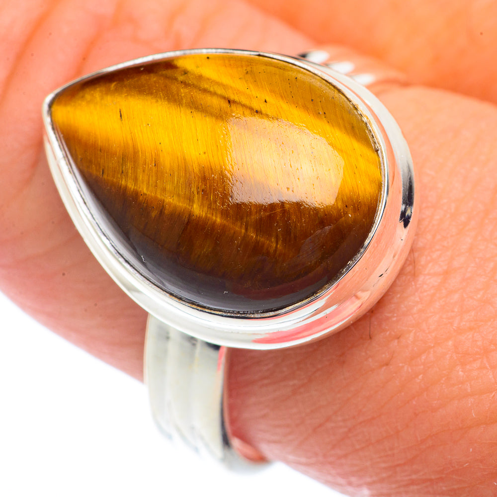 Tiger Eye Rings handcrafted by Ana Silver Co - RING72860