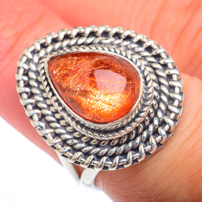 Sunstone Rings handcrafted by Ana Silver Co - RING72863