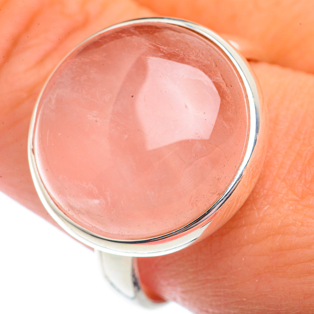 Rose Quartz Rings handcrafted by Ana Silver Co - RING72864