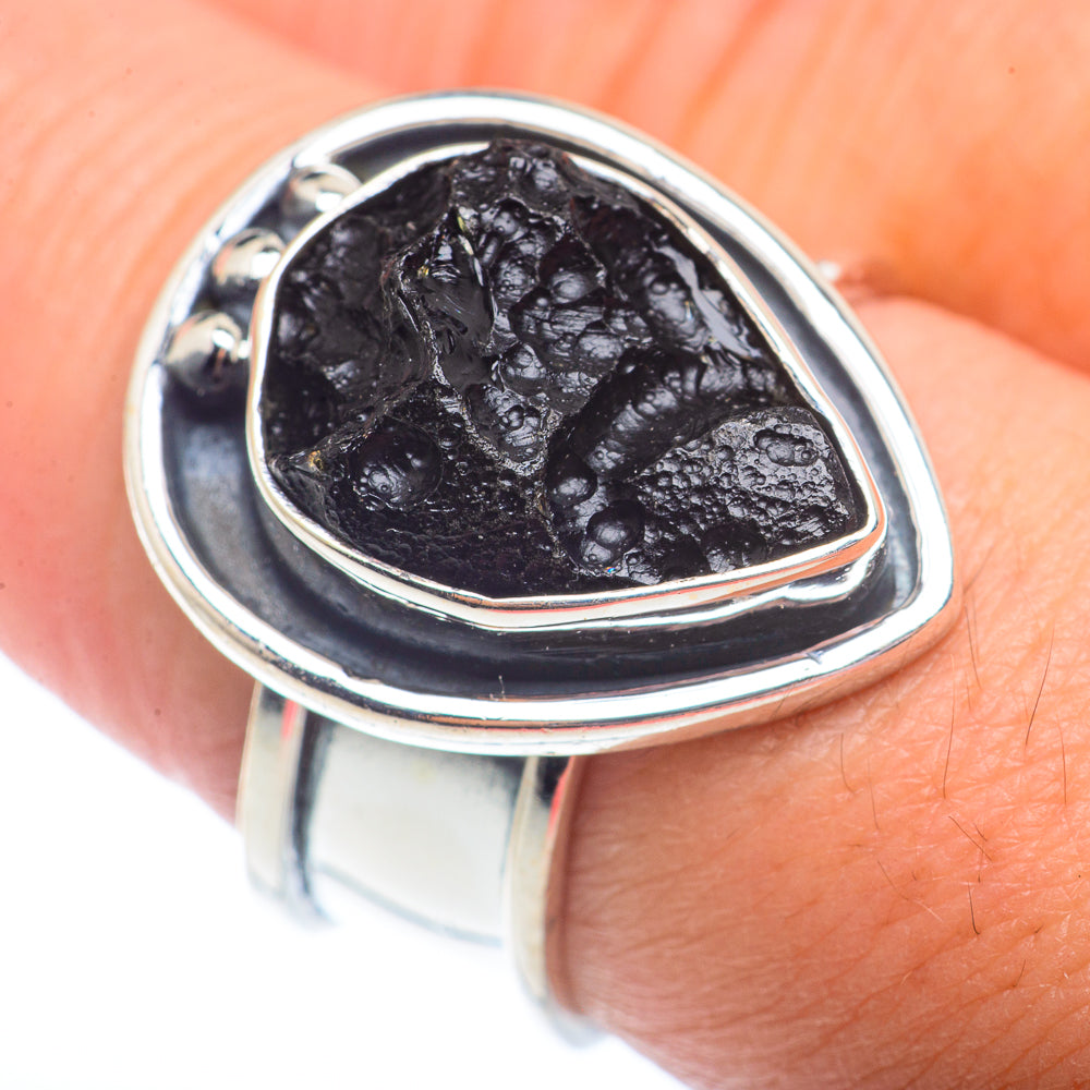 Tektite Rings handcrafted by Ana Silver Co - RING72874