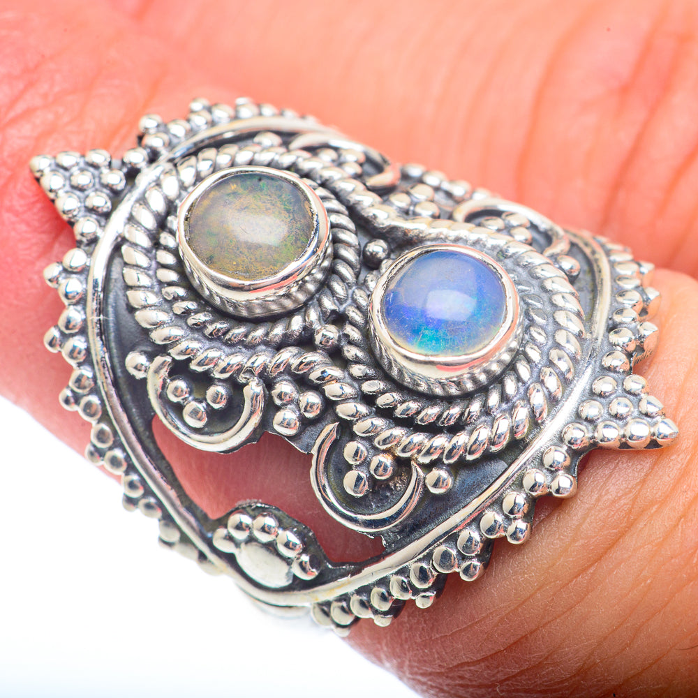 Ethiopian Opal Rings handcrafted by Ana Silver Co - RING72884