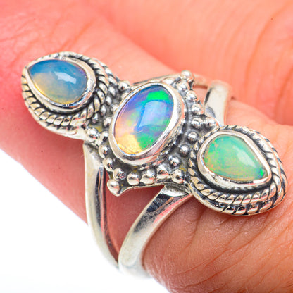 Ethiopian Opal Rings handcrafted by Ana Silver Co - RING72885