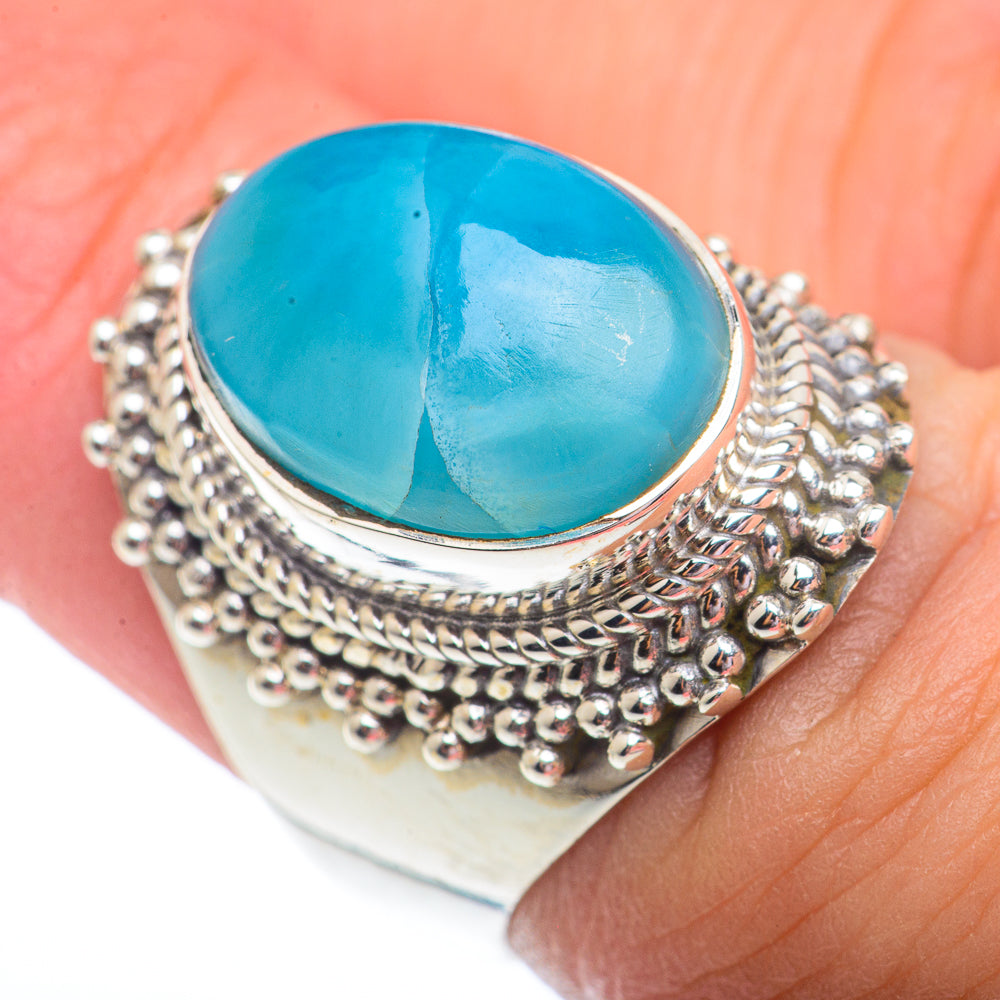 Larimar Rings handcrafted by Ana Silver Co - RING72887